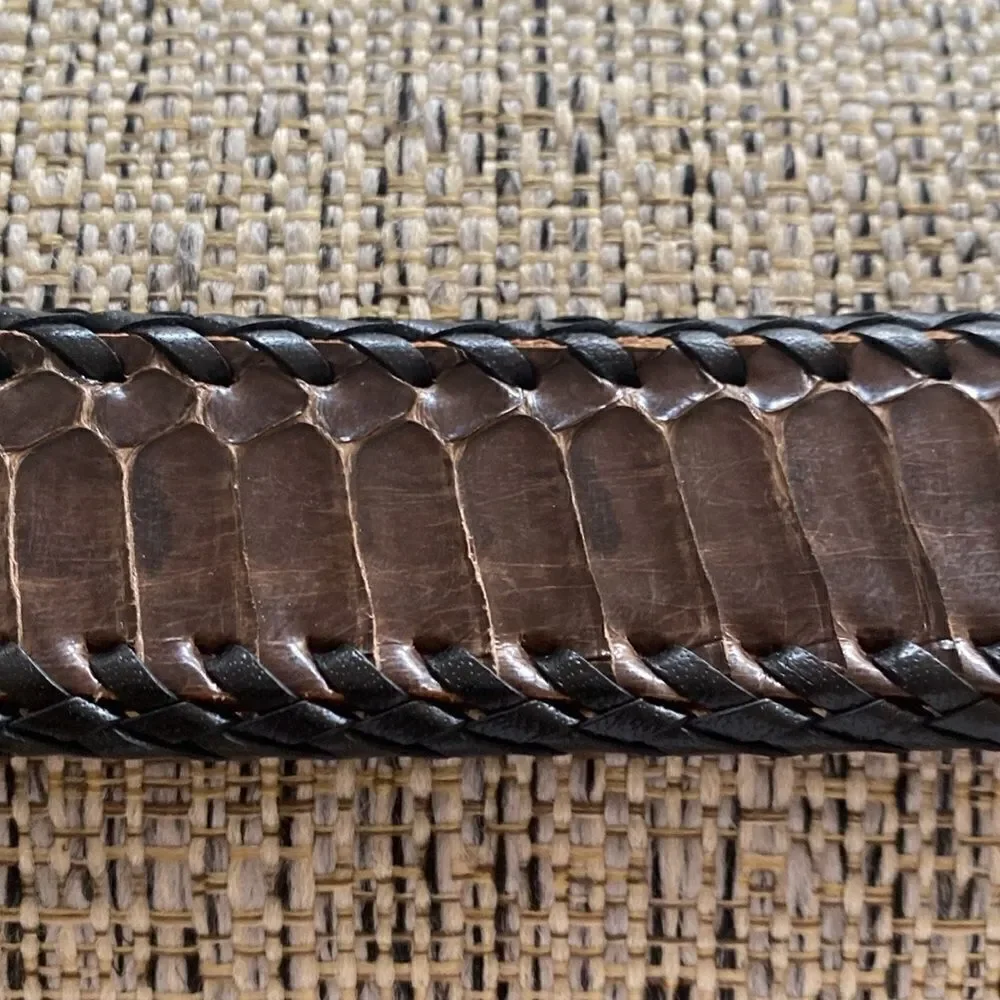 Snakeskin (?) handmade belt